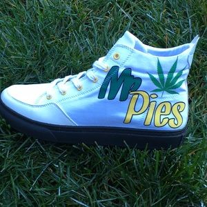 Mr. Pies brand hemp high top sneakers